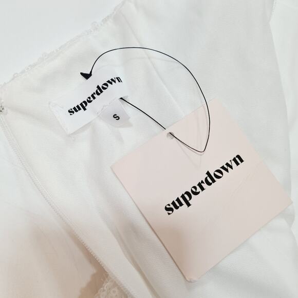 Superdown Cicely Mini Dress in White Small - Picture 9 of 10